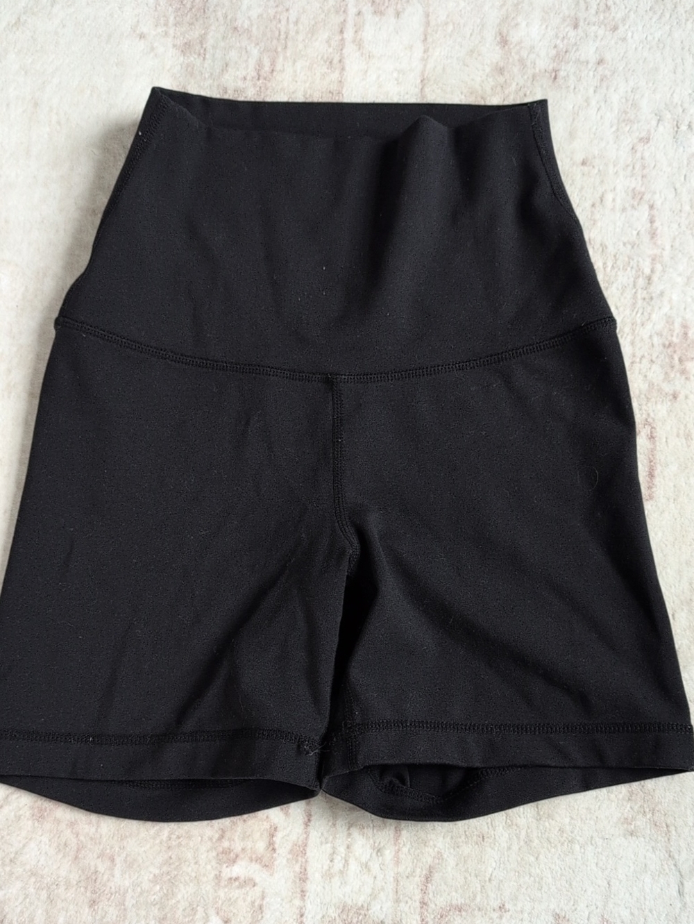 Yogalicious Black High-Waist Performance Shorts, Size XS